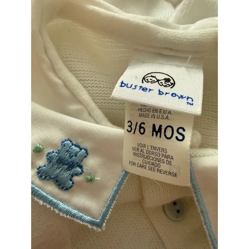 Vintage Buster Brown Baby Pajamas Size 3-6 Months